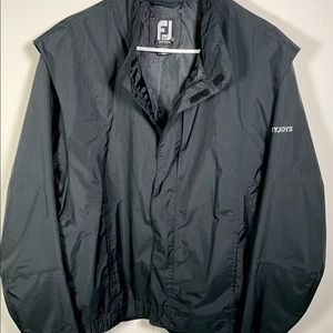 FootJoy DryJoys Black Waterproof Rain Jacket Size L in fantastic condition.